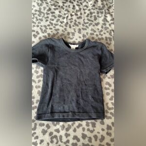 Cropped Black T-Shirt